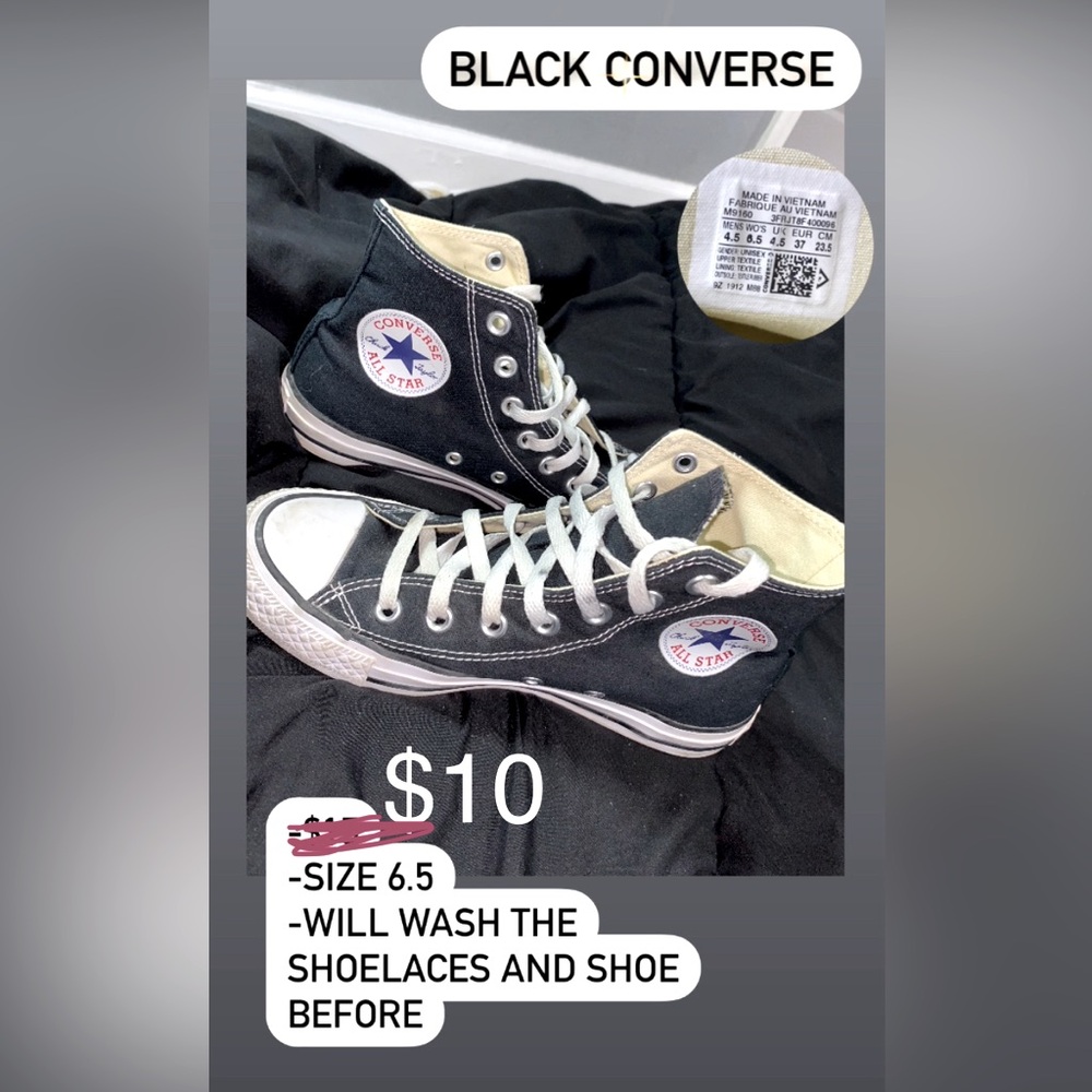 Black converse